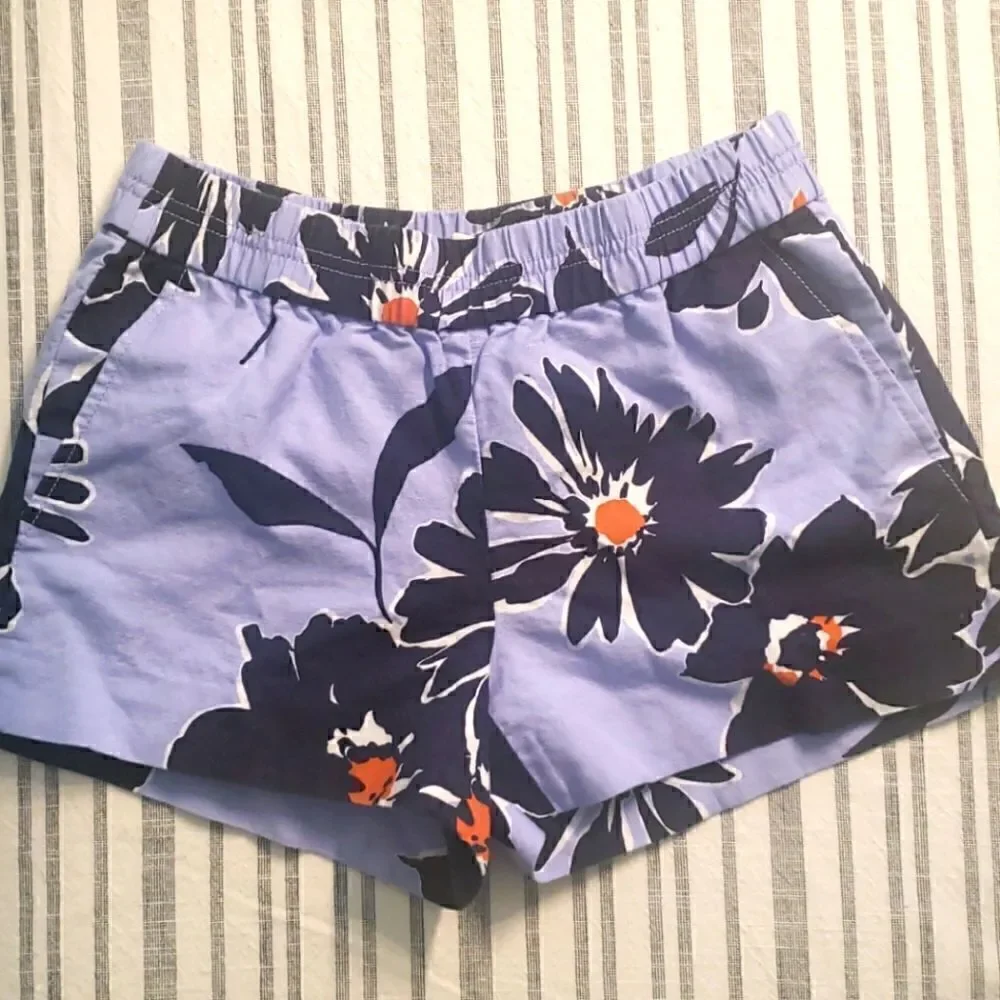 J.Crew- Floral print shorts. Like new. Size 0